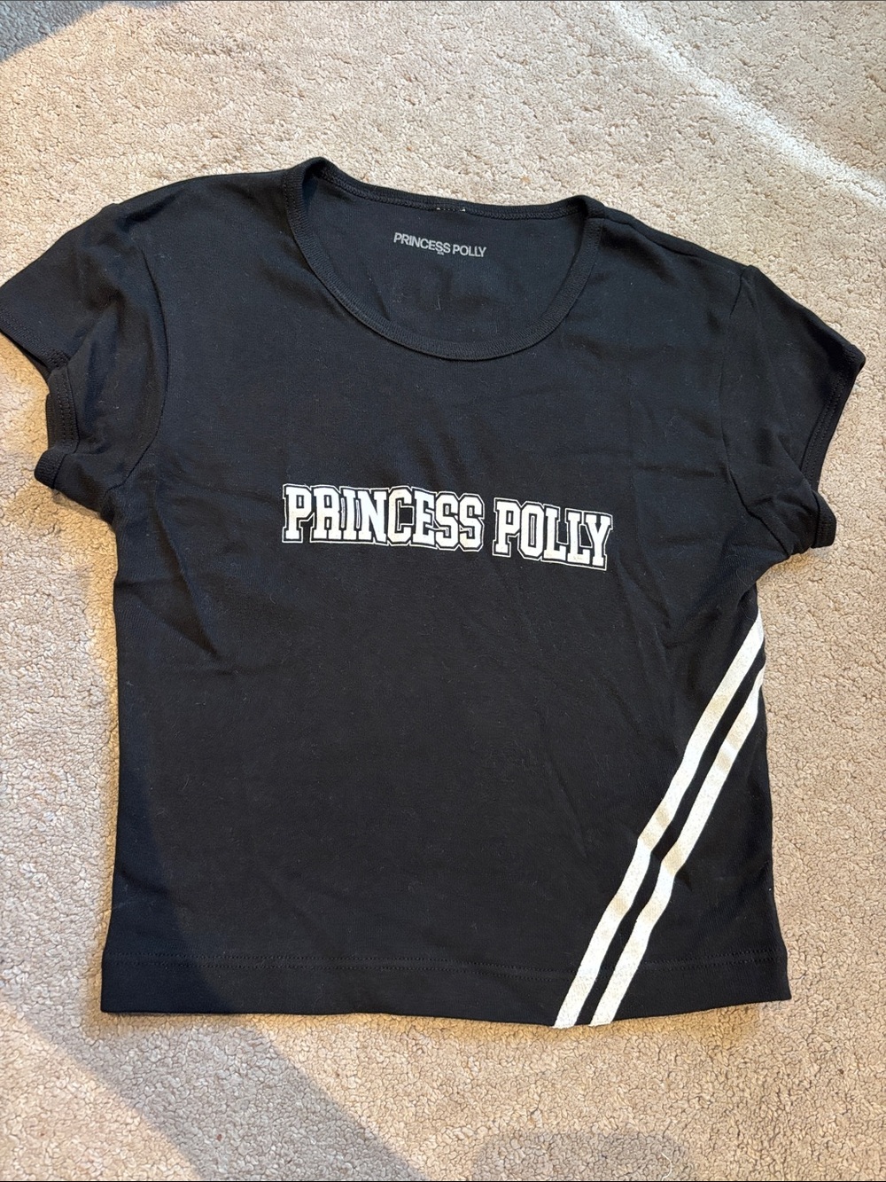 Princess Polly Black Baby Tee